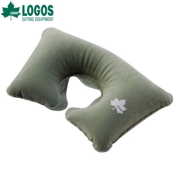 (クリックポスト発送)ロゴス エアクッションまくら-BJ 首を支えてずれない枕 旅行時のトラベルピロ...