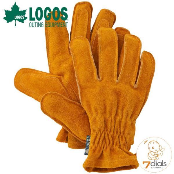 ロゴス BBQ耐熱レザーグローブ L 本格仕様の牛革製レザー耐熱性グローブ 大柄な男性向けのLサイズ...