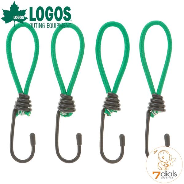 (クリックポスト発送)ロゴス ガイラインアダプター（4pcs）強力ゴム仕様！ロープのゆるみ防止に