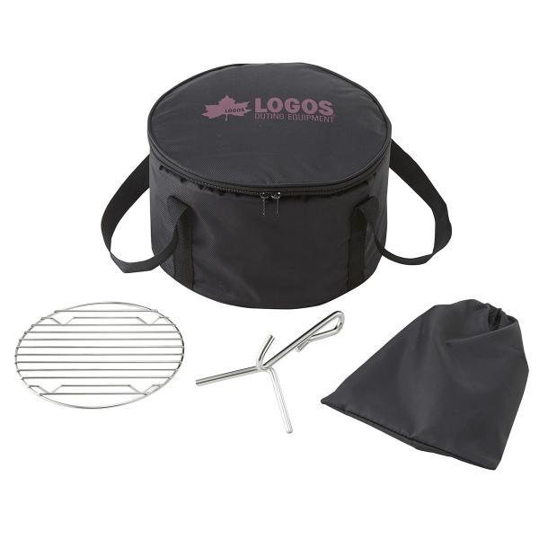 ロゴス デラックス ダッチツールセット 一般的な10インチのダッチオーブンで使えるツール、収納セット...