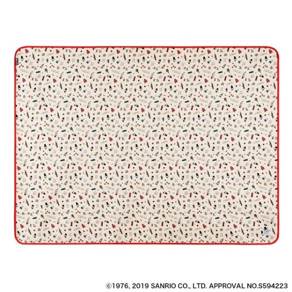 ロゴス HELLO KITTY 防水レジャーシート(195×145cm)防水生地使用で湿った地面でも...