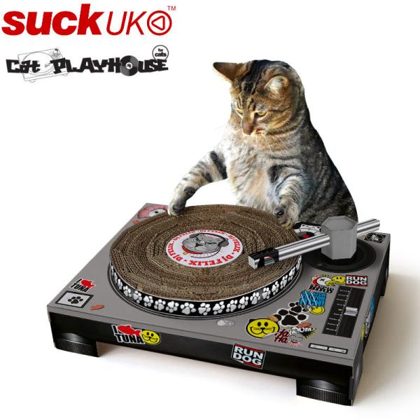 SUCＫ ＵＫ/サックユーケー キャットDJスクラッチングパッド DJのターンテーブルが猫の爪とぎに...