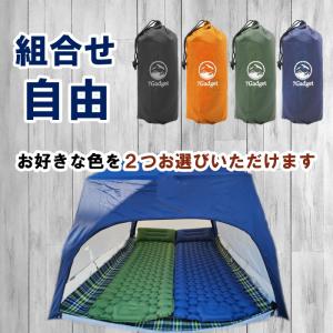 キャンプ マット 2個セット エアーマット エ...の詳細画像1