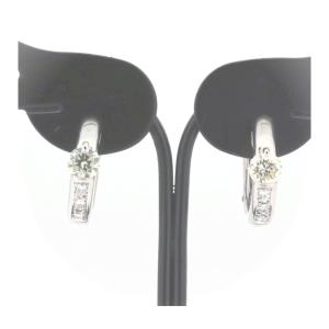 ダイヤモンド 計0.50×2ct イヤリング Pt900プラチナ/K14WGホワイト 