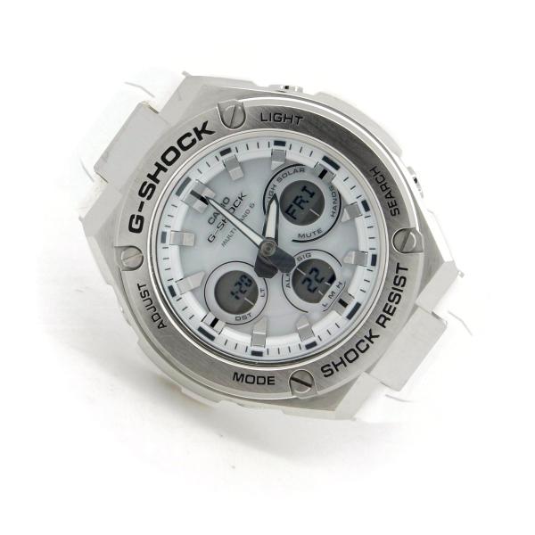 カシオ G-SHOCK GST-W310 メンズ腕時計 ソーラー 白 デジタル アナログ 質屋出品