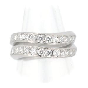 銀座タナカ ハーフエタニティリング 4号 ハーフエタニティリング、レールで挟んでいるタイプですので