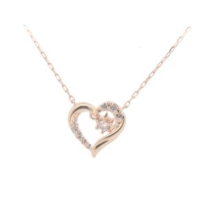 4℃ ヨンドシー　ダイヤモンド　ネックレス　プラチナ　ハート 4℃（ヨンドシー） ダイヤモンドネックレス ハートモチーフ PT850