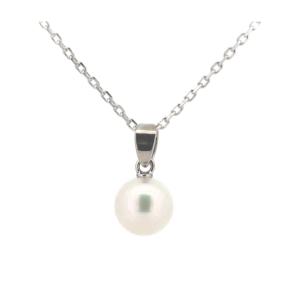 MIKIMOTO（ミキモト） パール リボン デザイン ネックレス K18 3.4g