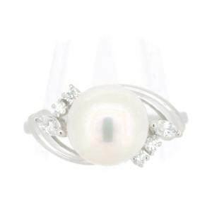 MIKIMOTO（ミキモト） パールリング 指輪 真珠 ダイヤモンド Pt950 13