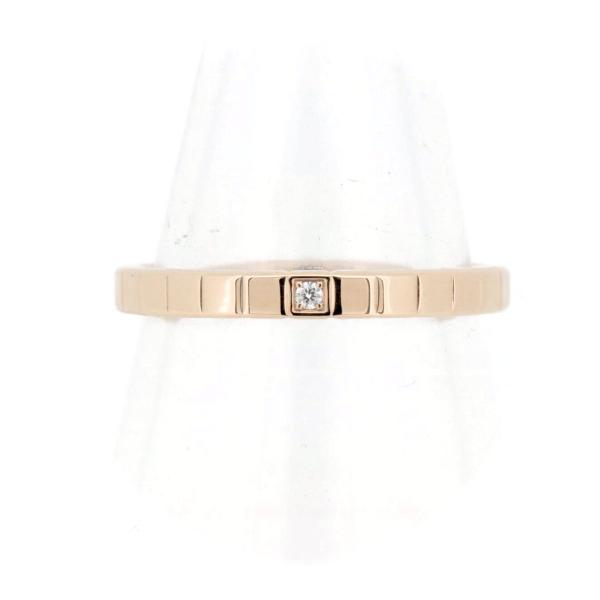 ショパール アイスキューブリング 指輪 ダイヤモンド 1P 13.5号 K18PG(18金 ピンクゴ...