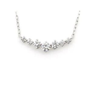 ダイヤモンドネックレス 0.30ct K18WG(18金 ホワイトゴールド) 質屋出品｜7saito