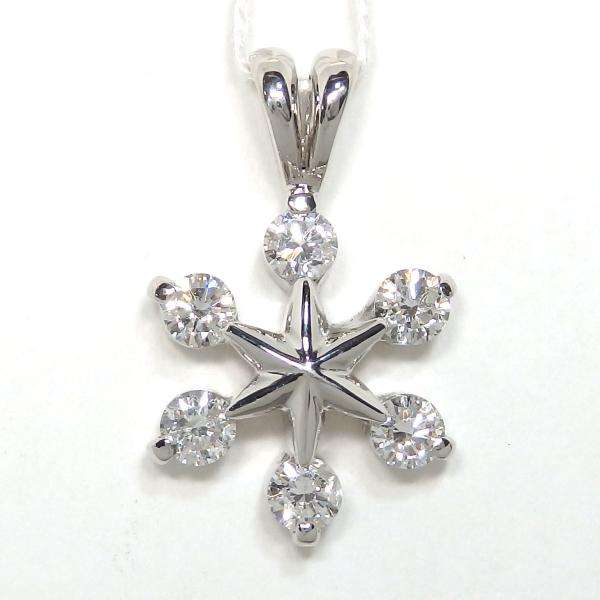 Pt900  プラチナ 　ダイヤモンド    0.50ct   ペンダント　トップ　中古　美品　新品...