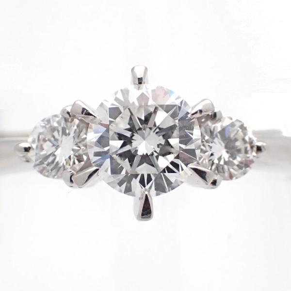 Pt900　プラチナ　ダイヤモンド　0.435ct 0.18ct　指輪　ソーティング付　E/VS2/...