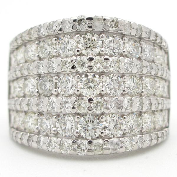 Pt900 プラチナ　ダイヤモンド　3.00ct　指輪　パヴェ　ボリューム　中古　美品　新品仕上済　...
