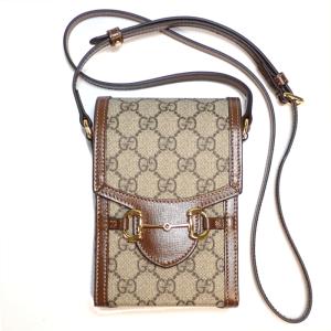 グッチ GUCCI ショルダーバッグ ホースビット ストロー グリーン レディース 655667 送料無料【中古】 z9058 GUCCI（グッチ） ショルダーバッグ ホースビット ストロー グリーン