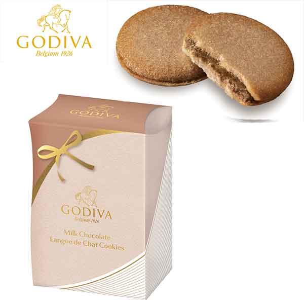 ゴディバ ミルクチョコレートラングドシャクッキー（４枚入）208054（メーカー直送 代引き不可）