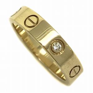 Cartier カルティエ ミニ ラブ リング 1P ダイヤ K18YG 49（日本サイズ9号くらい）イエローゴールド