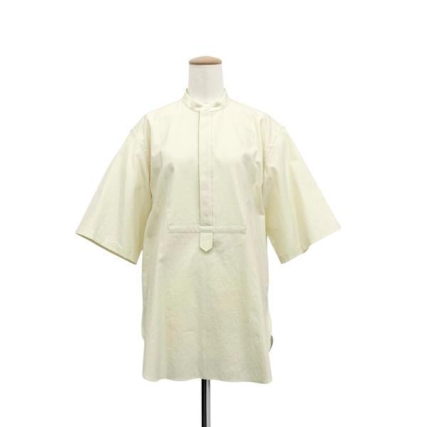 AURALEE オーラリー WASHED FINX TWILL HALF SLEEVED P/O S...