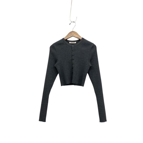 AURALEE オーラリー SUPER FINE WOOL HIGH GAUGE RIB KNIT ...