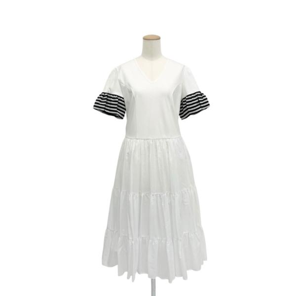 未使用品 BORDERS at BALCONY ボーダーズアットバルコニー ティアードTeeドレス ...