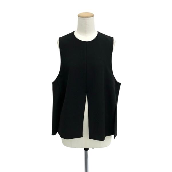 ENFOLD エンフォルド SLIT VEST フロントスリットベスト ジレ ブラック 38 300...