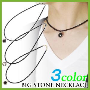 ネックレス メンズネックレス オニキス風ネックレス ペンダント 黒 石 Ac 115 8 Eight 通販 Yahoo ショッピング