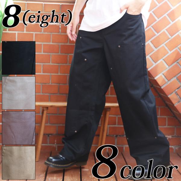 ダブルニーワイドパンツ メンズ チノパン ワークウェア アメカジ