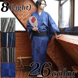 浴衣 メンズ 格子 浴衣 単品 コットン 夏 総...の商品画像