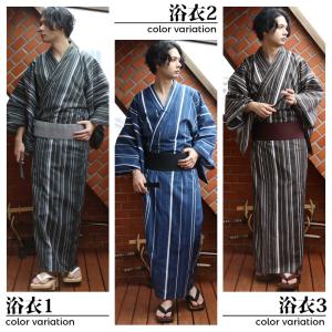 浴衣 メンズ 格子 浴衣 単品 コットン 夏 ...の詳細画像2