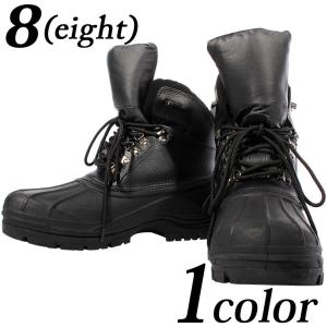 8 ブーツ メンズ ミリタリーブーツ サイドZIP付き コンバットブーツ