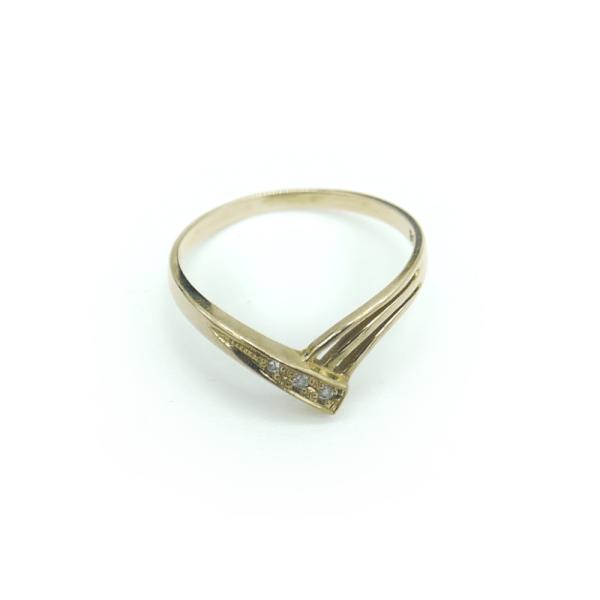 K18 ダイヤモンド デザインリング 18金 指輪 13号 Y02507