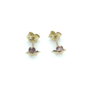 ete（エテ） ハート ピアス K18/シルバー925/ジルコニア【いおき質店
