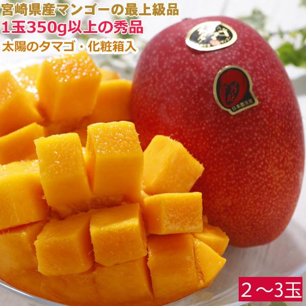 2026年5月分予約 全額返金保証 太陽のタマゴ マンゴー 宮崎 2L 〜 3L 2玉 〜 3玉入 ...