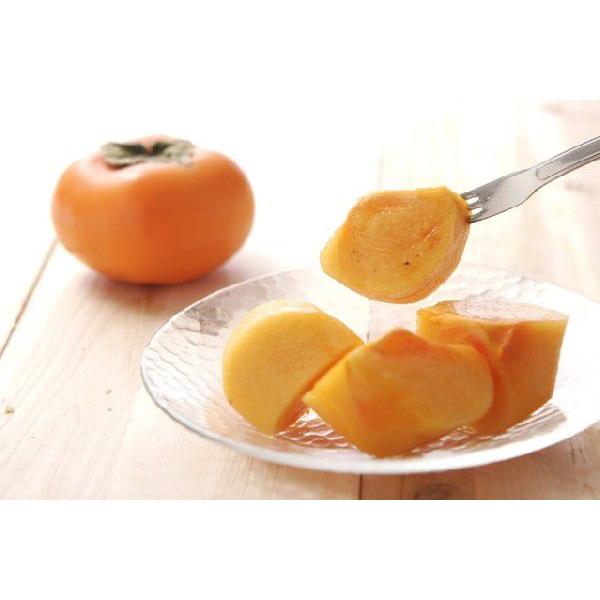 送料無料 真夏に出荷される柿の早生品種ハウス刀根柿 種なし柿  約1.5キロ 7個前後入 * ふるさ...