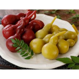 しいの食品 千成ひょうたん しば漬 赤 白 120g ×2 化粧箱入 ※ ふるさと納税 では...