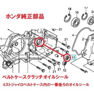 ホンダ（HONDA） TA03 4スト ジャイロキャノピー 純正ベルトケース