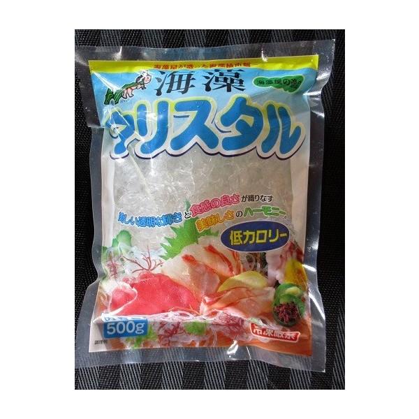 海藻麺クリスタル（海藻加工品）500ｇ×20Ｐ（Ｐ455円税別）業務用　ヤヨイ　細も取扱いあります。