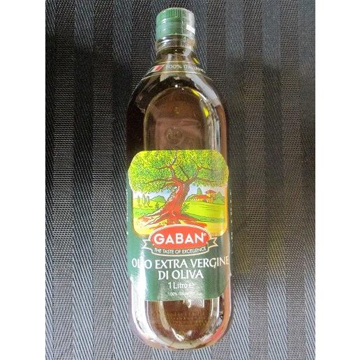 ギャバン　オリーブエキストラバージンオイル　1L×12瓶（瓶3750円税別）業務用　ヤヨイ