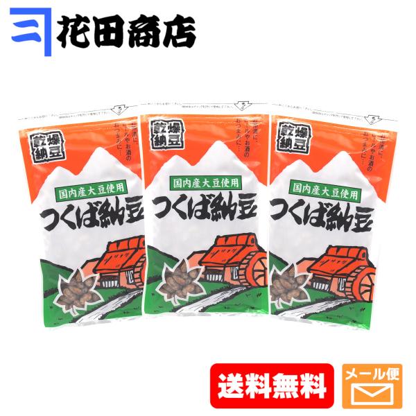 つくば納豆 天日干し 国産大豆 110g×3個パック（計330g）