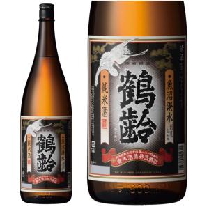 日本酒 正規特約店 青木酒造　鶴齢　鶴齢　純米酒　1800ml｜8848