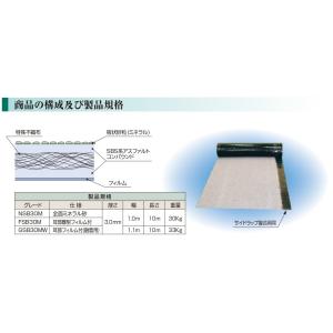1ロ全国定#40キ030219-10/防草シート高性能植物繁茂防止用シート全面ミネラル砂 宇部興産NSB30M 1×10ｍ 3mm厚｜8929055773