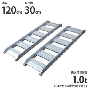 シンセイ あぜこし用アルミブリッジ 120-30-1.0t 2本セット (荷重1.0t 