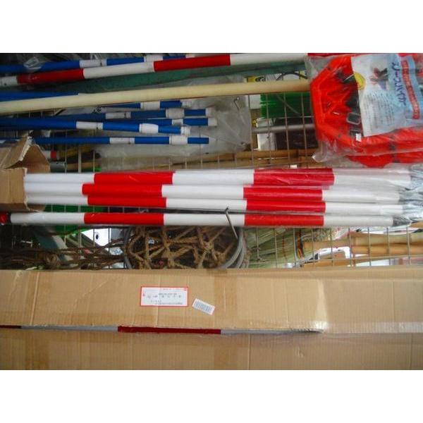 ヤC1▲【新長定#15キ041227-15】測量ポール 2m長さ  直径31m/m　木製　長物の為送...