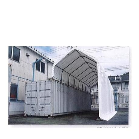 C1【愛定#998ミセ060514-7】20フィート 　テントコンテナポートSH-5M-635S 横...