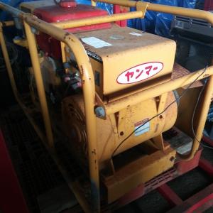 c2A【棚静イ大030122有】発電機 200V 12.5KVA  ヤンマー 60Hz YSG12.5EN 2163時間 セル式 修理済み｜8929055774