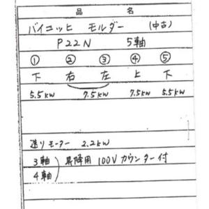 c3A【徳島イイ大口050118ミ】木工 バイニッヒ モルダー PP22N 5軸　　