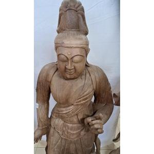 c3A【新長イイ田代070923-15】観音像 サイズ50×45×高さ185cm 浜松市北大路コレクション様で展示されていた物