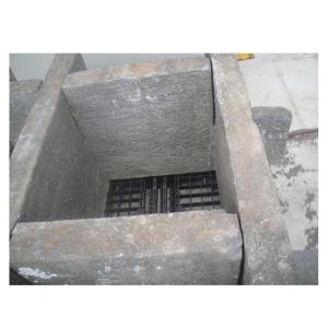 C3A【新長三春イレン301092有】井戸用井形 囲い石中規格古い 日本庭園用