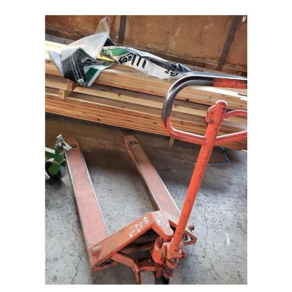 c3A【棚秋田イ田口021207-80】1トン〜1.5トン ハンドパレットリフト 全巾70cm 爪1...