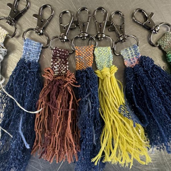 ■1点もの■　海のごみを使ったウィービング　　ハンドメイド　ストラップ